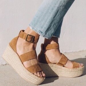 Soludos Palma Suede Leather Strappy Espadrille - Size 5.5